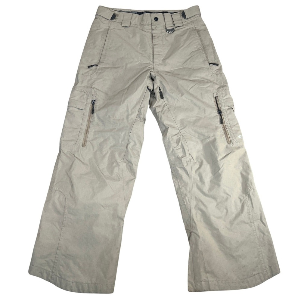 Oakley Mens Tan Ripstop Snow Cargo Pants Tactical Gorpcore Ski Snowboard Vented